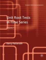 Cover von Unit Root Tests in Time Series Volume 1