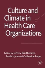 Cover von Culture and Climate in Health Care Organizations