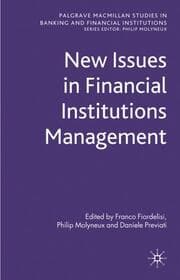 Cover von New Issues in Financial Institutions Management
