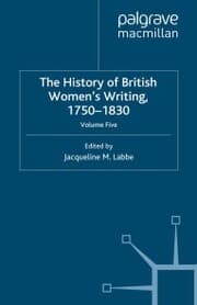 Cover von The History of British Women's Writing, 1750-1830