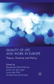 Cover von Quality of Life and Work in Europe