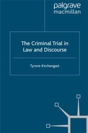 Cover von The Criminal Trial in Law and Discourse