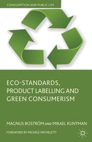 Cover von Eco-Standards, Product Labelling and Green Consumerism