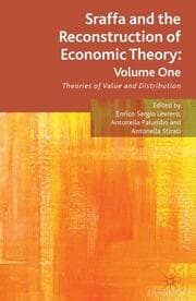 Cover von Sraffa and the Reconstruction of Economic Theory: Volume One