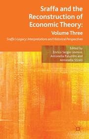 Cover von Sraffa and the Reconstruction of Economic Theory: Volume Three