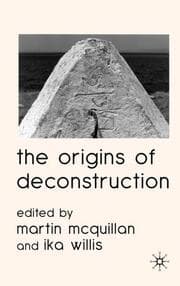 Cover von The Origins of Deconstruction