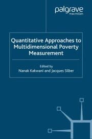 Cover von Quantitative Approaches to Multidimensional Poverty Measurement