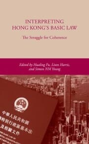Cover von Interpreting Hong Kong's Basic Law: The Struggle for Coherence