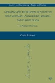 Cover von Language and the Renewal of Society in Walt Whitman, Laura (Riding) Jackson, and Charles Olson