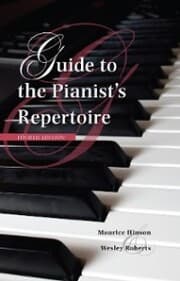 Cover von Guide to the Pianist's Repertoire, Fourth Edition