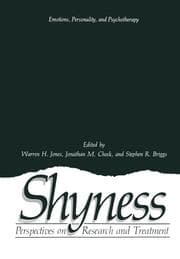 Cover von Shyness: Perspectives on Research and Treatment