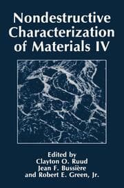 Cover von Nondestructive Characterization of Materials IV