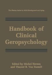Cover von Handbook of Clinical Geropsychology