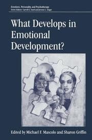 Cover von What Develops in Emotional Development?