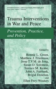 Cover von Trauma Interventions in War and Peace