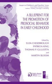 Cover von A Blueprint for the Promotion of Pro-Social Behavior in Early Childhood