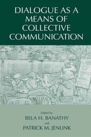 Cover von Dialogue as a Means of Collective Communication