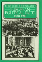Cover von European Political Facts, 1848-1918