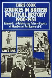 Cover von Sources in British Political History 1900-1951