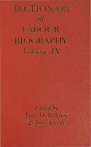 Cover von Dictionary of Labour Biography