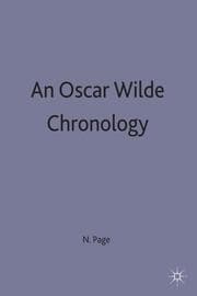 Cover von An Oscar Wilde Chronology