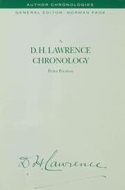 Cover von A D.H. Lawrence Chronology
