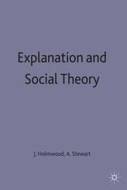 Cover von Explanation and Social Theory