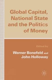 Cover von Global Capital, National State and the Politics of Money