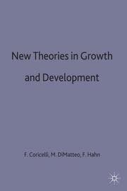 Cover von New Theories in Growth and Development
