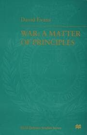 Cover von War: A Matter of Principles