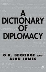 Cover von A Dictionary of Diplomacy