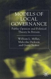 Cover von Models of Local Governance
