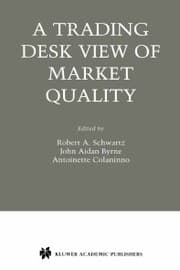 Cover von A Trading Desk View of Market Quality