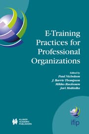 Cover von E-Training Practices for Professional Organizations