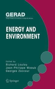 Cover von Energy and Environment