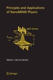 Cover von Principles and Applications of NanoMEMS Physics