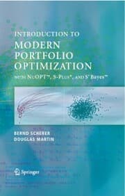 Cover von Modern Portfolio Optimization with NuOPT¿, S-PLUS®, and S+Bayes¿