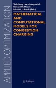 Cover von Mathematical and Computational Models for Congestion Charging