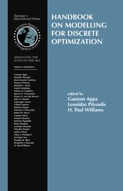 Cover von Handbook on Modelling for Discrete Optimization