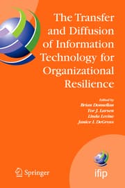 Cover von The Transfer and Diffusion of Information Technology for Organizational Resilience