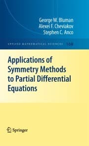 Cover von Applications of Symmetry Methods to Partial Differential Equations