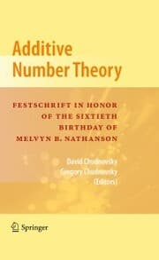Cover von Additive Number Theory