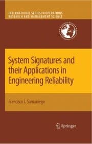 Cover von System Signatures and their Applications in Engineering Reliability