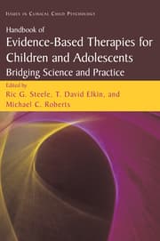 Cover von Handbook of Evidence-Based Therapies for Children and Adolescents