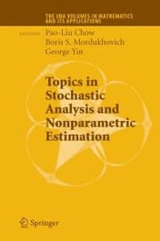 Cover von Topics in Stochastic Analysis and Nonparametric Estimation
