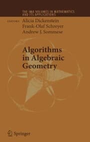 Cover von Algorithms in Algebraic Geometry