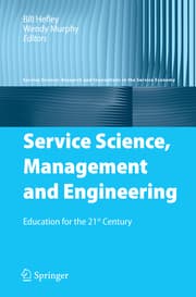 Cover von Service Science, Management and Engineering (SSME)