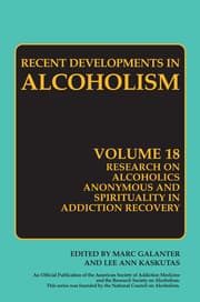 Cover von Recent Developments in Alcoholism