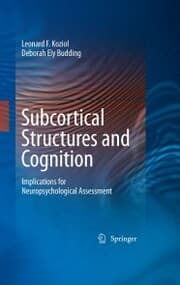 Cover von Subcortical Structures and Cognition