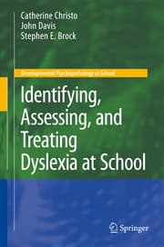Cover von Identifying, Assessing, and Treating Dyslexia at School